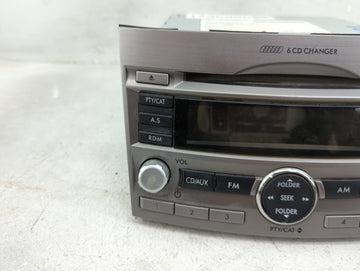 2010-2012 Subaru Legacy Radio AM FM Cd Player Receiver Replacement P/N:86201AJ60A CQ-EF1860VD Fits Fits 2010 2011 2012 OEM Used Auto Parts
