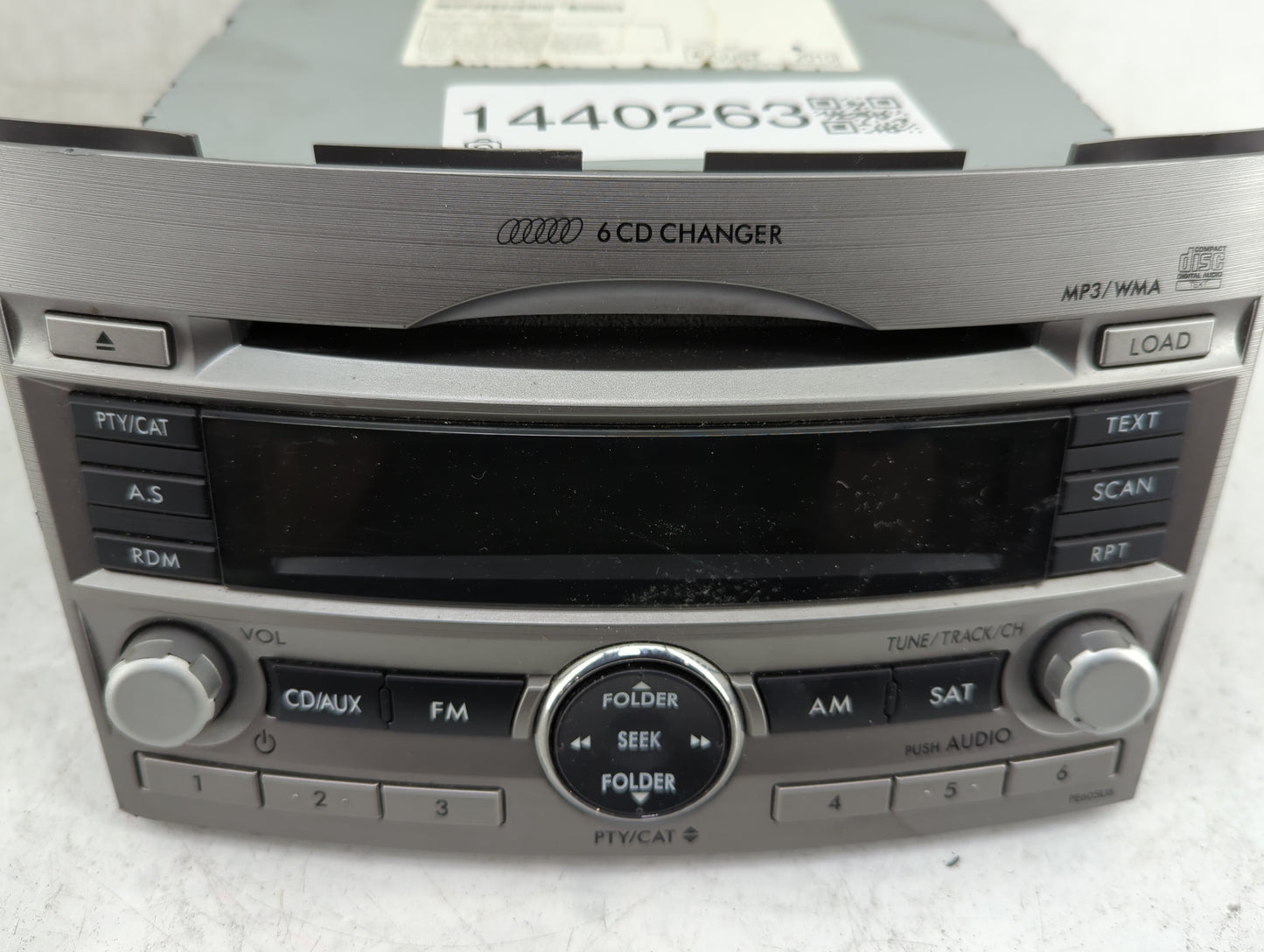 2010-2012 Subaru Legacy Radio AM FM Cd Player Receiver Replacement Fits Fits 2010 2011 2012 OEM Used Auto Parts - Oemusedaut