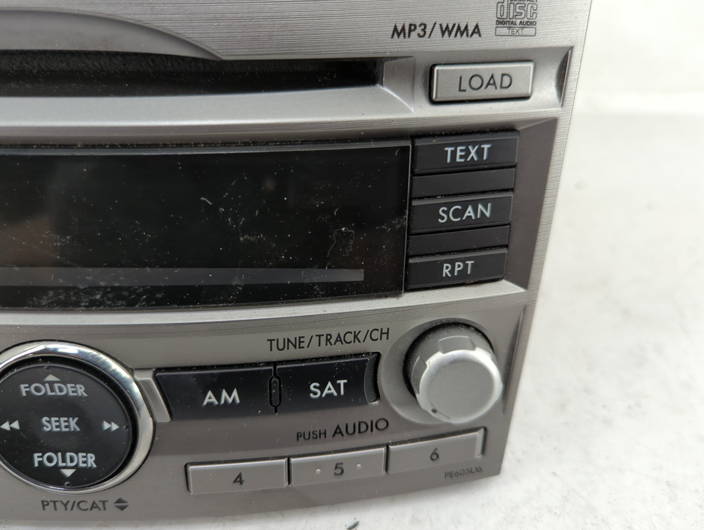 2010-2012 Subaru Legacy Radio AM FM Cd Player Receiver Replacement Fits Fits 2010 2011 2012 OEM Used Auto Parts - Oemusedaut