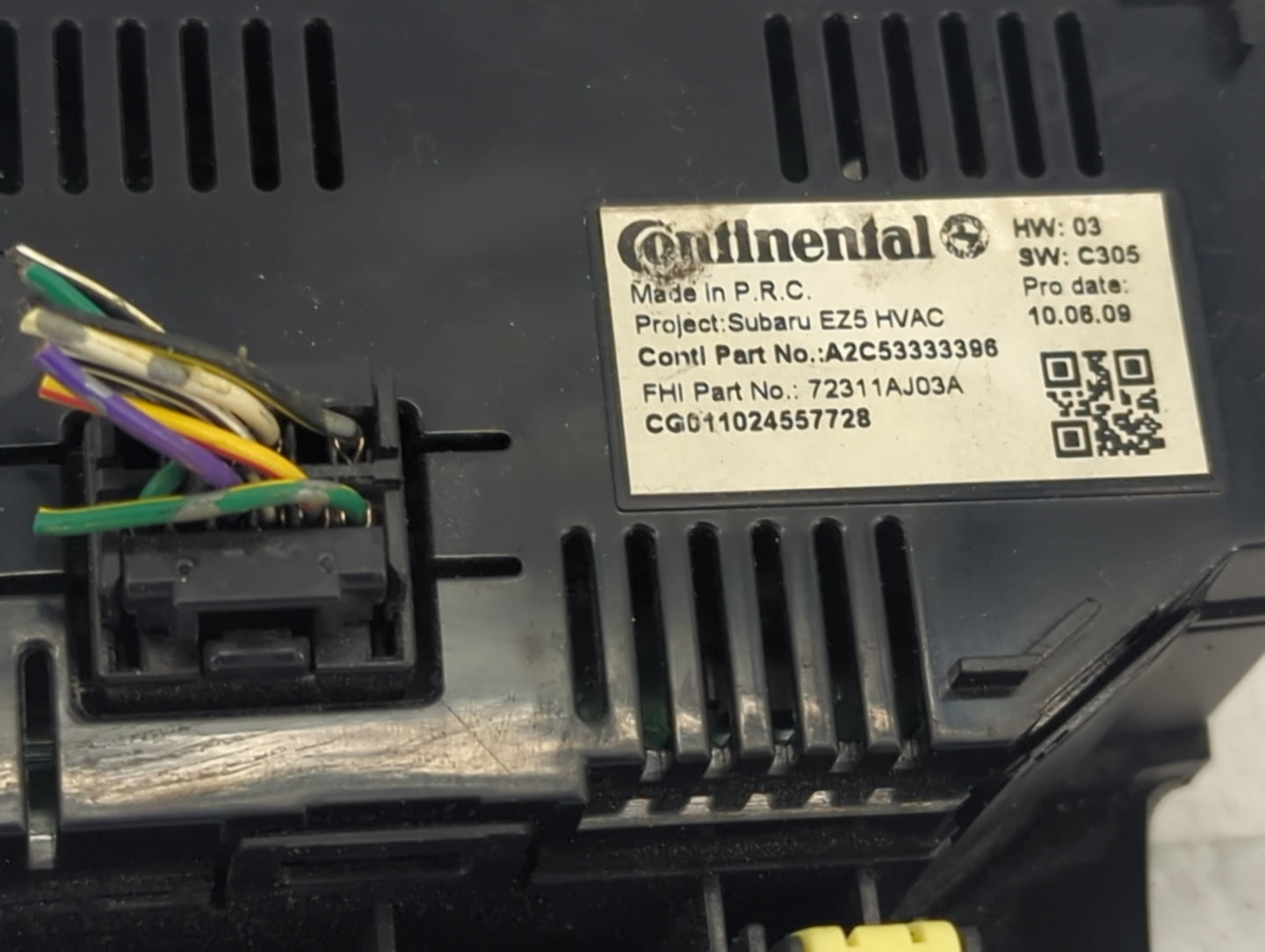 2010-2014 Subaru Legacy Climate Control Module Temperature AC/Heater Replacement P/N:A2C53333396 72311AJ03A Fits OEM Used Au