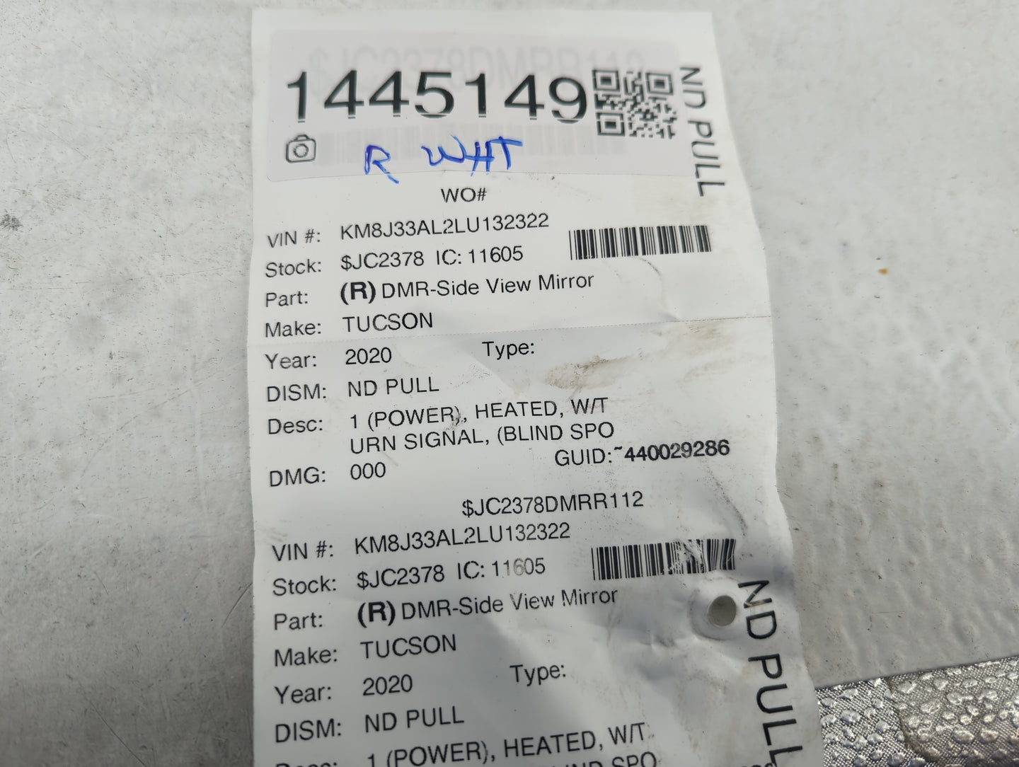 2011-2014 Subaru Legacy Passenger Side View Mirror - Right Door Mirror OEM Used - Oemusedautoparts1.com