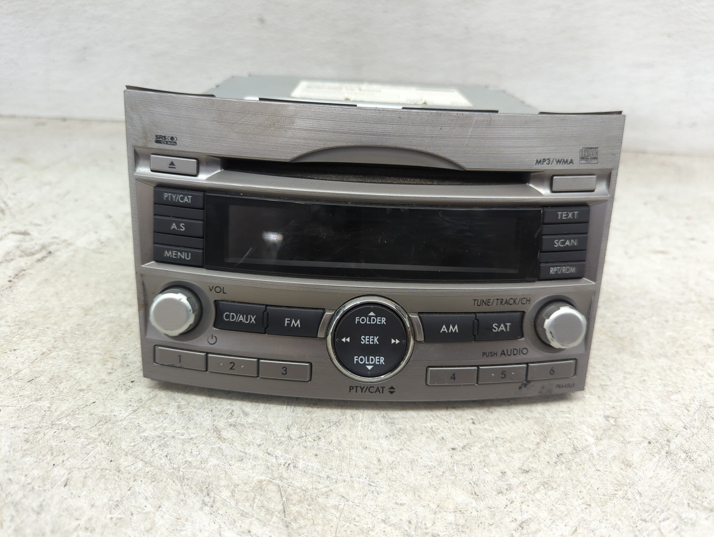 2010-2012 Subaru Legacy Radio AM FM Cd Player Receiver Replacement P/N:86201AJ04A CQ-JF1860VD Fits Fits 2010 2011 2012 OEM U