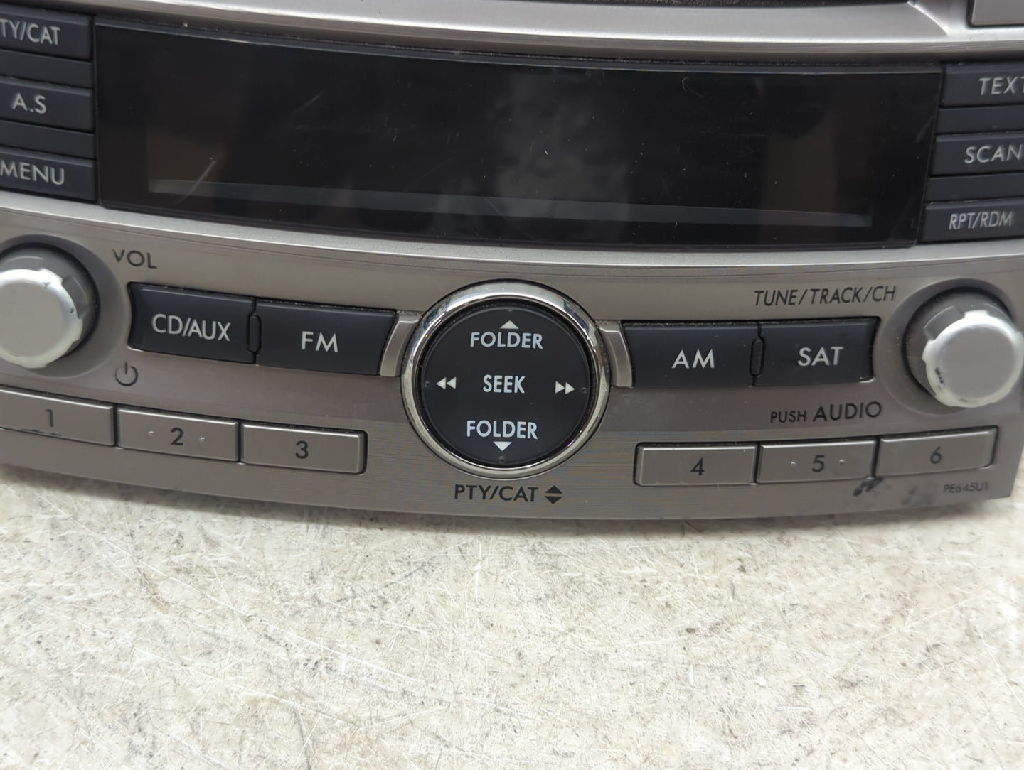 2010-2012 Subaru Legacy Radio AM FM Cd Player Receiver Replacement P/N:86201AJ04A CQ-JF1860VD Fits Fits 2010 2011 2012 OEM U