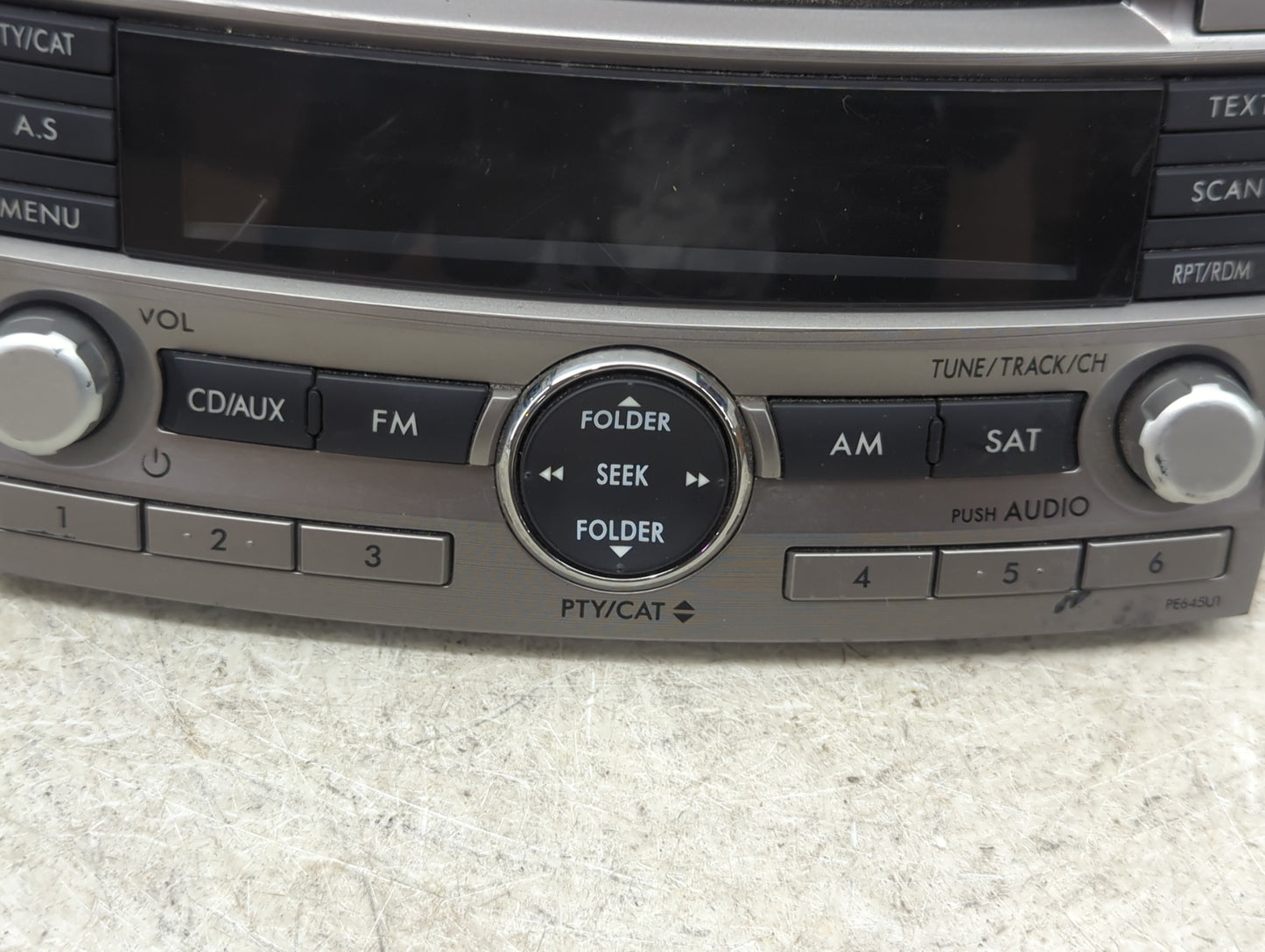 2010-2012 Subaru Legacy Radio AM FM Cd Player Receiver Replacement P/N:86201AJ04A CQ-JF1860VD Fits Fits 2010 2011 2012 OEM U