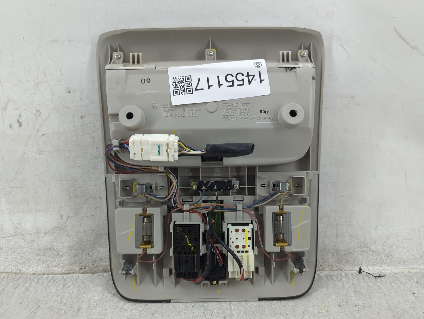 2011 Subaru Legacy Overhead Roof Console - Oemusedautoparts1.com