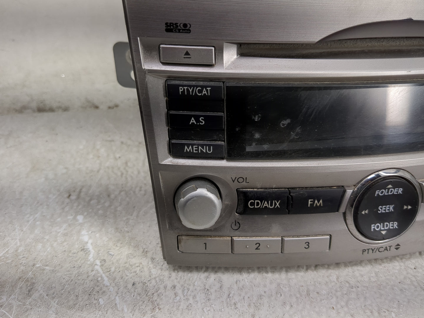 2010-2012 Subaru Legacy Radio AM FM Cd Player Receiver Replacement P/N:86201AJ64A CQ-JF1860VD Fits Fits 2010 2011 2012 OEM U