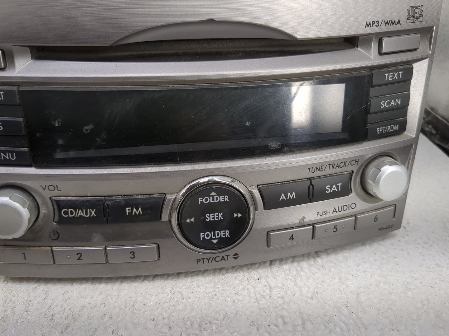2010-2012 Subaru Legacy Radio AM FM Cd Player Receiver Replacement P/N:86201AJ64A CQ-JF1860VD Fits Fits 2010 2011 2012 OEM U