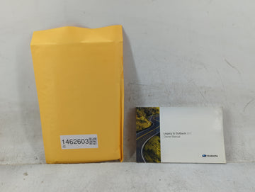 2011 Subaru Legacy Owners Manual Book Guide P/N:A2470BE-C MSA5M1104A OEM Used Auto Parts - Oemusedautoparts1.com