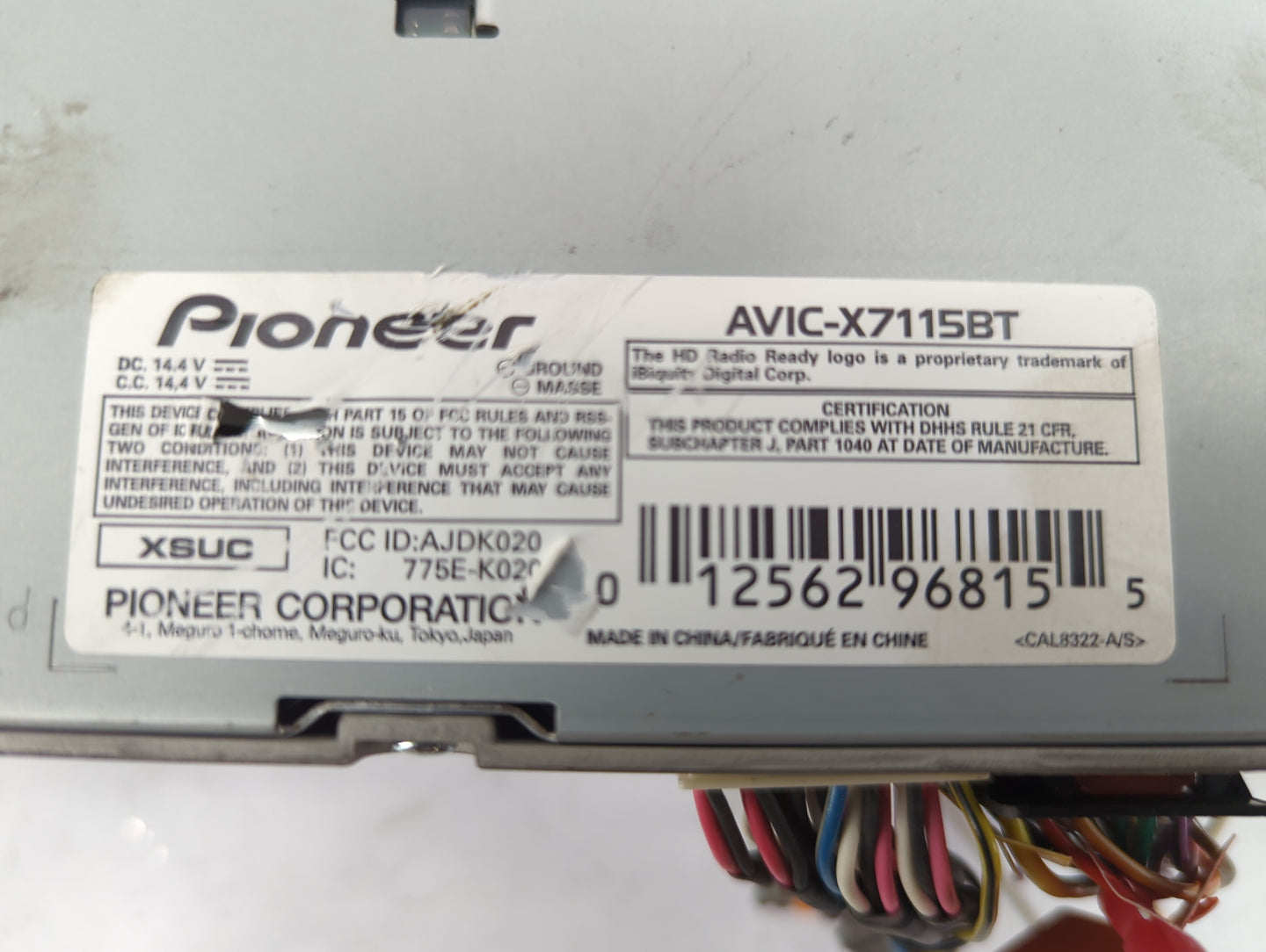 2010-2012 Subaru Legacy Radio AM FM Cd Player Receiver Replacement P/N:AVIC-X7115BT AJDK020, 775E-K020 Fits Fits 2010 2011 2