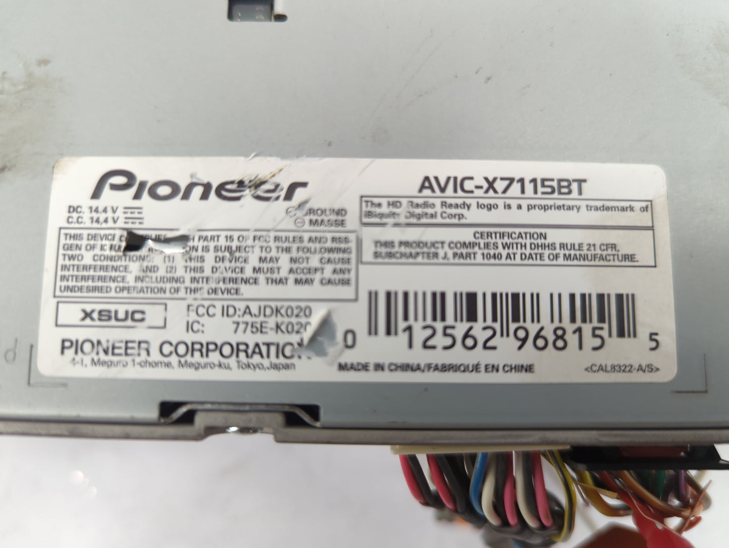 2010-2012 Subaru Legacy Radio AM FM Cd Player Receiver Replacement P/N:AVIC-X7115BT AJDK020, 775E-K020 Fits Fits 2010 2011 2