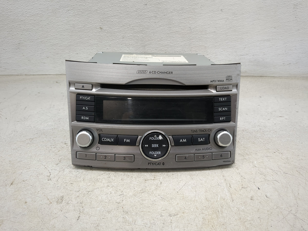 2010-2012 Subaru Legacy Radio AM FM Cd Player Receiver Replacement P/N:86201AJ60A CQ-EF1860VD Fits 2010 2011 2012 OEM Used A