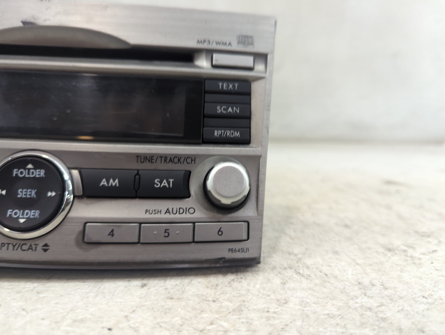 2010-2012 Subaru Legacy Radio AM FM Cd Player Receiver Replacement P/N:86201AJ64A PE645U1 Fits Fits 2010 2011 2012 OEM Used 