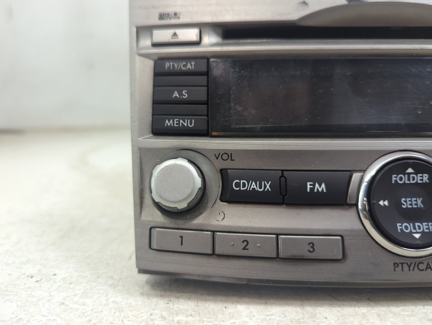 2010-2012 Subaru Legacy Radio AM FM Cd Player Receiver Replacement P/N:86201AJ64A PE645U1 Fits Fits 2010 2011 2012 OEM Used 