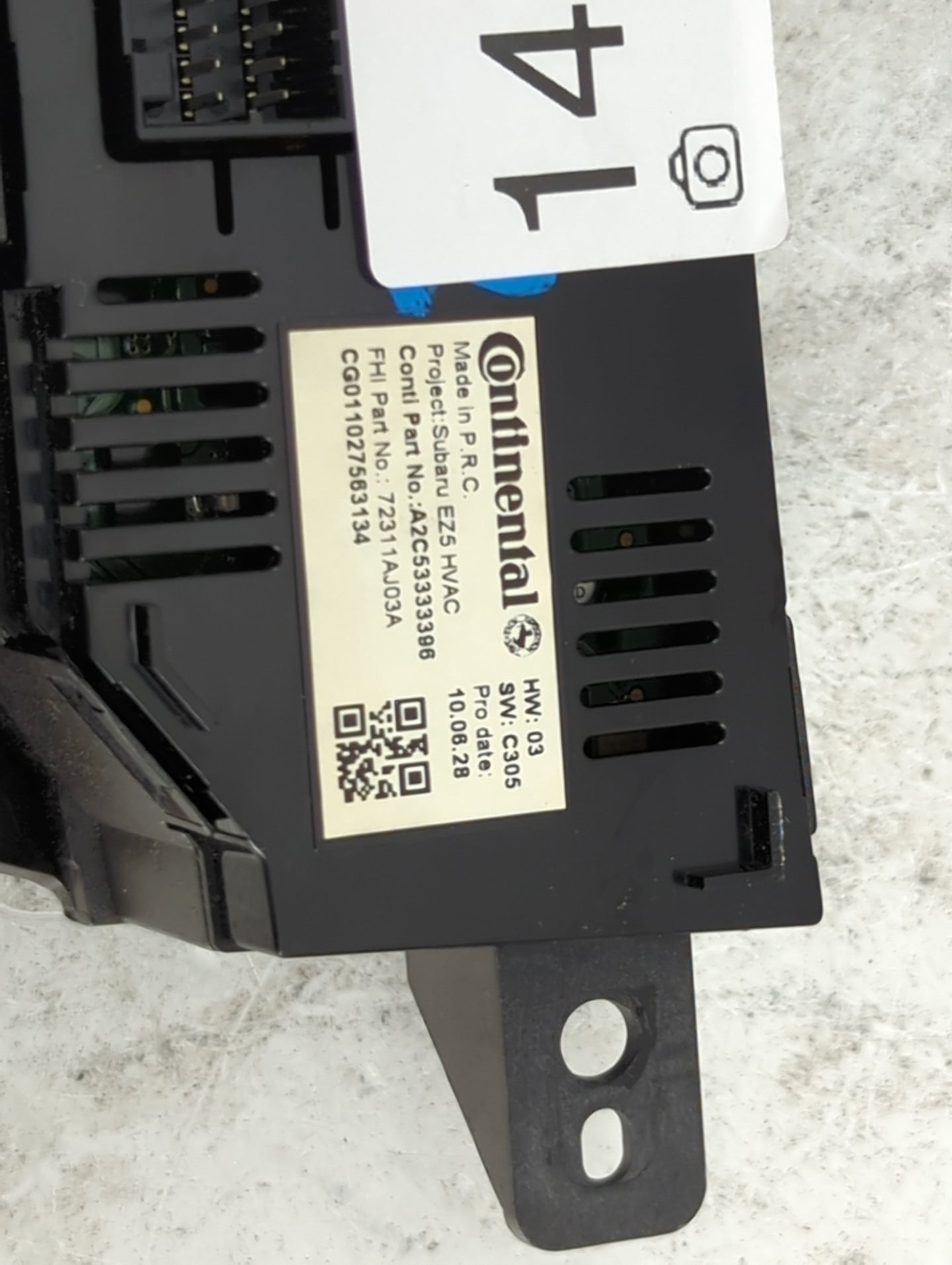 2010-2014 Subaru Legacy Climate Control Module Temperature AC/Heater Replacement P/N:A2C53333396 72311AJ03A Fits OEM Used Au