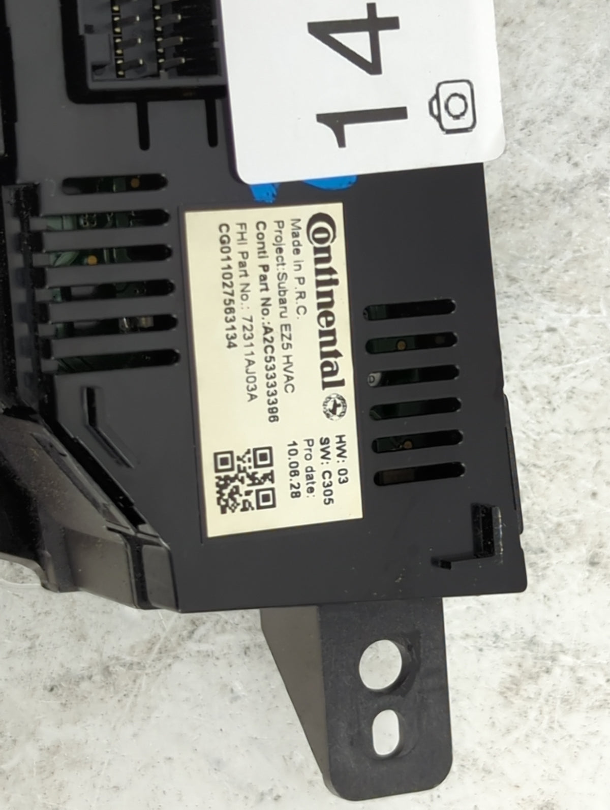 2010-2014 Subaru Legacy Climate Control Module Temperature AC/Heater Replacement P/N:A2C53333396 72311AJ03A Fits OEM Used Au