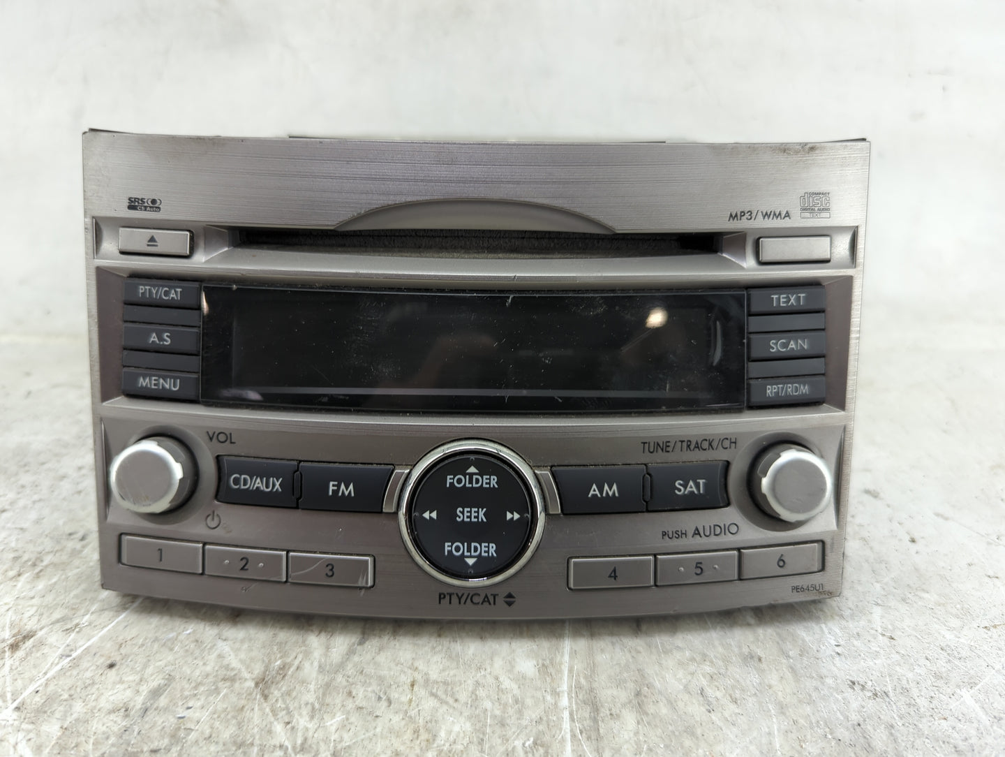 2010-2012 Subaru Legacy Radio AM FM Cd Player Receiver Replacement P/N:86201AJ64A CQ-JF1860VD Fits Fits 2010 2011 2012 OEM U