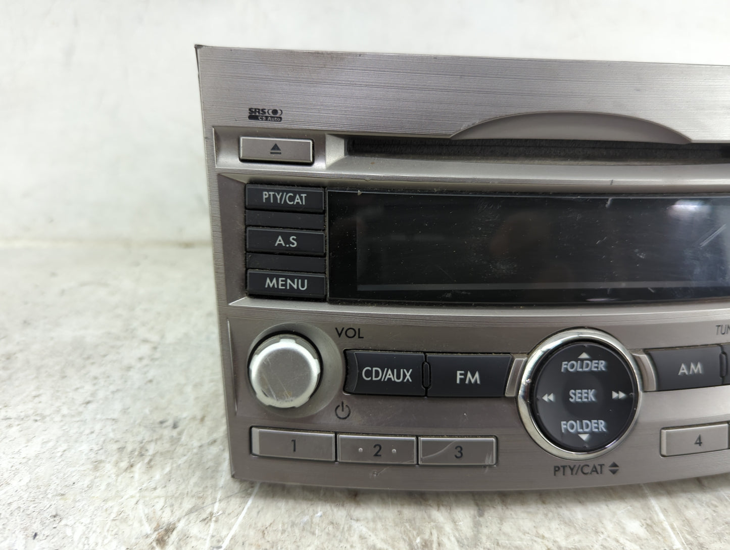 2010-2012 Subaru Legacy Radio AM FM Cd Player Receiver Replacement P/N:86201AJ64A CQ-JF1860VD Fits Fits 2010 2011 2012 OEM U