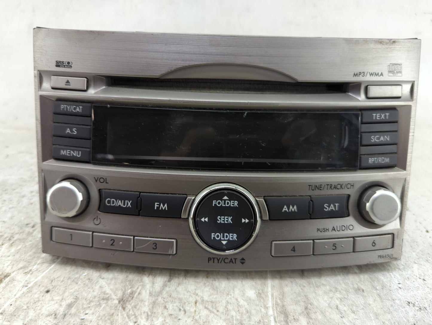 2010-2012 Subaru Legacy Radio AM FM Cd Player Receiver Replacement P/N:86201AJ64A CQ-JF1860VD Fits Fits 2010 2011 2012 OEM U