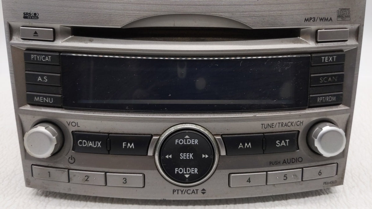 2010-2012 Subaru Legacy Radio AM FM Cd Player Receiver Replacement P/N:86201AJ64A 86201AJ64A Fits 2010 2011 2012 OEM Used Au