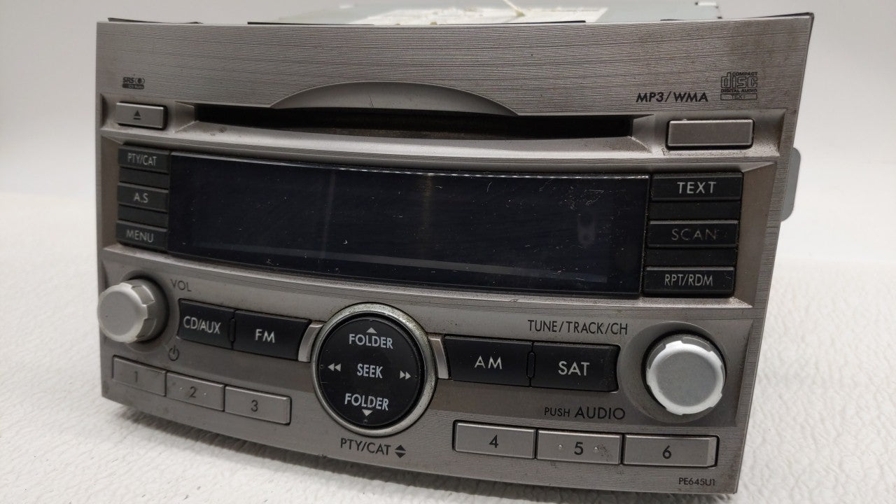 2010-2012 Subaru Legacy Radio AM FM Cd Player Receiver Replacement P/N:86201AJ64A 86201AJ64A Fits Fits 2010 2011 2012 OEM Us