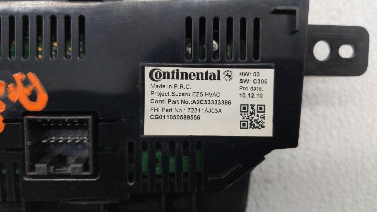 2010-2014 Subaru Legacy Climate Control Module Temperature AC/Heater Replacement P/N:72311 AJ08A 72311 AJ03A Fits OEM Used A
