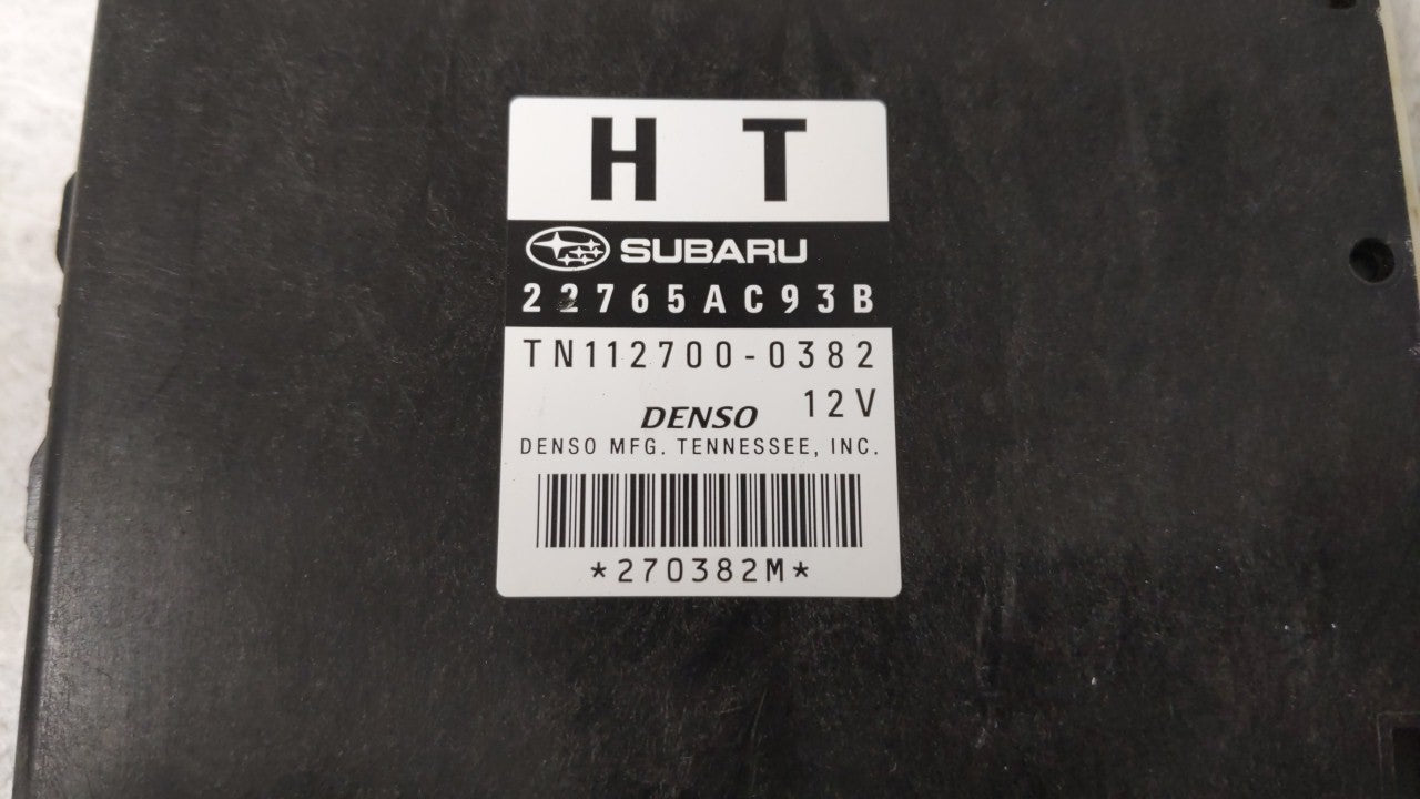 2011 Subaru Legacy PCM Engine Control Computer ECU ECM PCU OEM P/N:22765AB07B 22765AB07A, 22765AC93B Fits OEM Used Auto Part