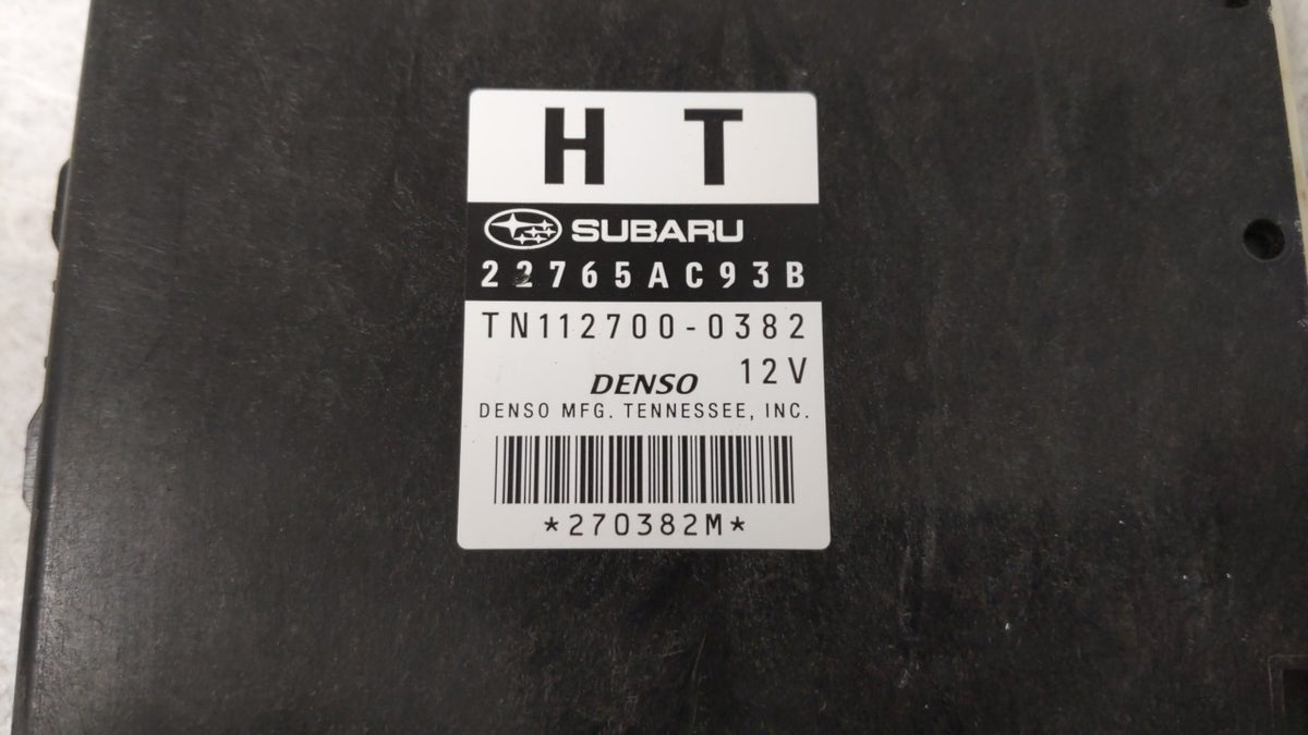 2011 Subaru Legacy PCM Engine Control Computer ECU ECM PCU OEM P/N:22765AB07B 22765AB07A, 22765AC93B OEM Used Auto Parts - O
