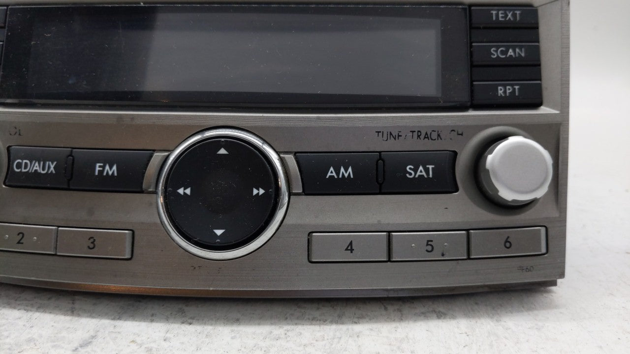 2010-2012 Subaru Legacy Am Fm Cd Player Radio Receiver - Oemusedautoparts1.com