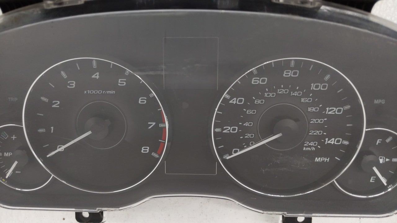 2011 Subaru Legacy Instrument Cluster Speedometer Gauges P/N:85003AJ31A Fits OEM Used Auto Parts - Oemusedautoparts1.com