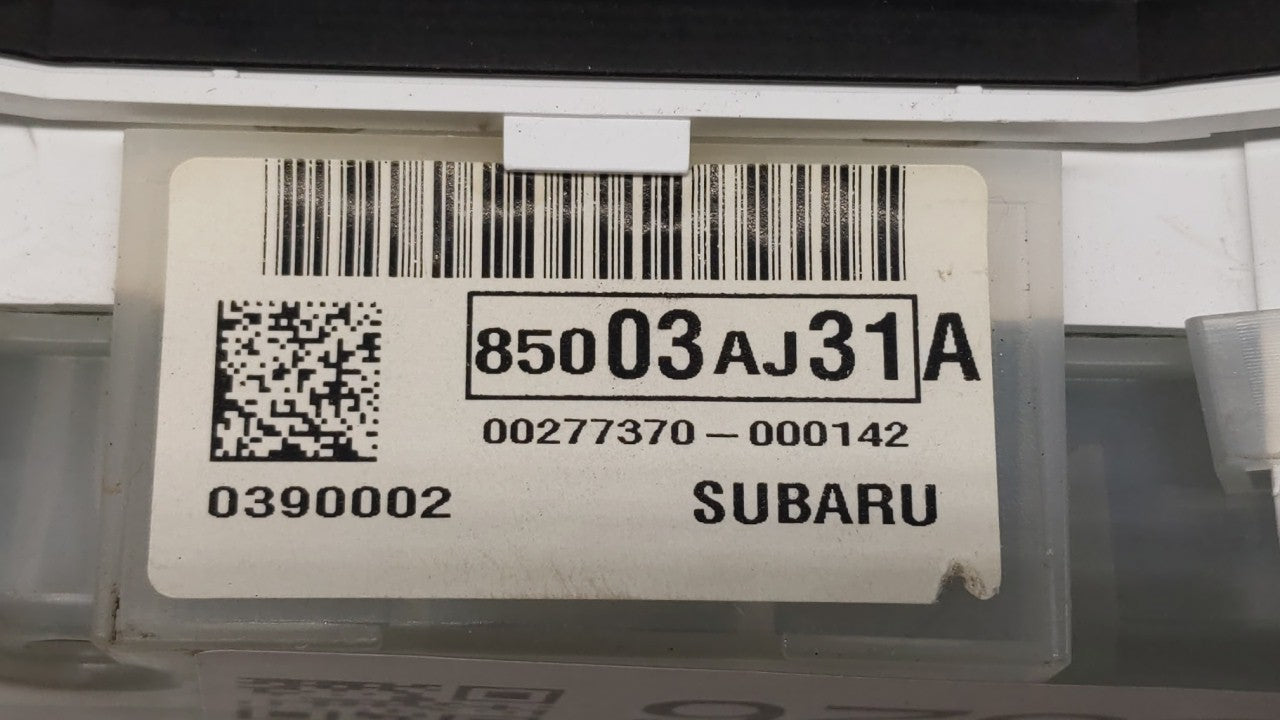 2011 Subaru Legacy Instrument Cluster Speedometer Gauges P/N:85003AJ31A Fits OEM Used Auto Parts - Oemusedautoparts1.com