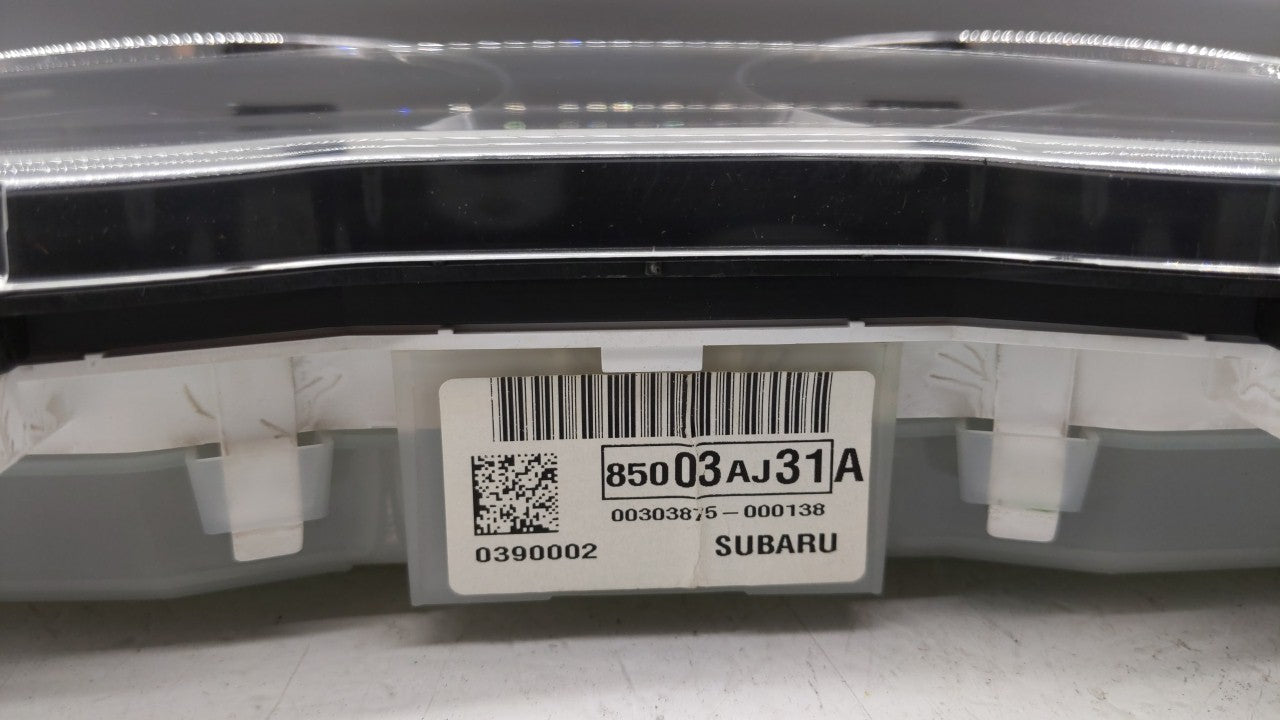 2011 Subaru Legacy Instrument Cluster Speedometer Gauges P/N:85003AJ31A Fits OEM Used Auto Parts - Oemusedautoparts1.com
