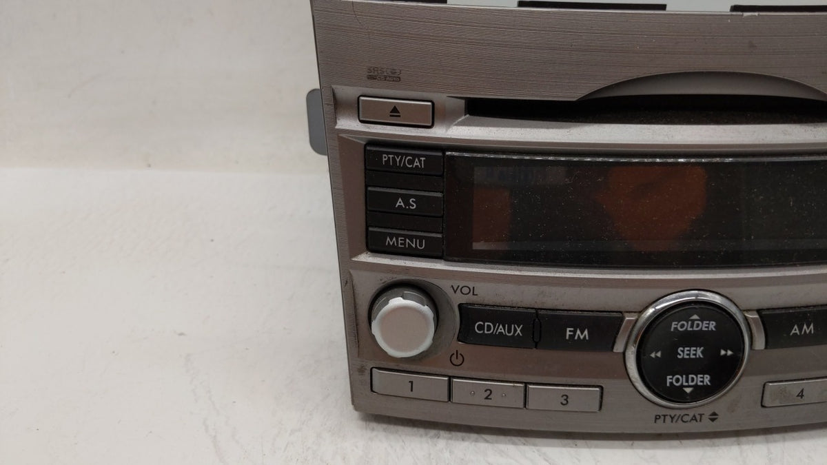 2010-2012 Subaru Legacy Am Fm Cd Player Radio Receiver 239780 - Oemusedautoparts1.com