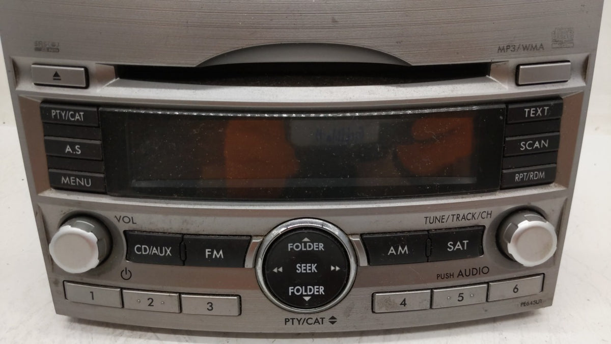 2010-2012 Subaru Legacy Am Fm Cd Player Radio Receiver 239780 - Oemusedautoparts1.com