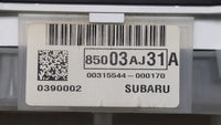 2011 Subaru Legacy Instrument Cluster Speedometer Gauges P/N:85003AJ31A Fits OEM Used Auto Parts - Oemusedautoparts1.com