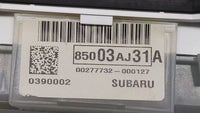 2011 Subaru Legacy Instrument Cluster Speedometer Gauges P/N:85003AJ31A Fits OEM Used Auto Parts - Oemusedautoparts1.com