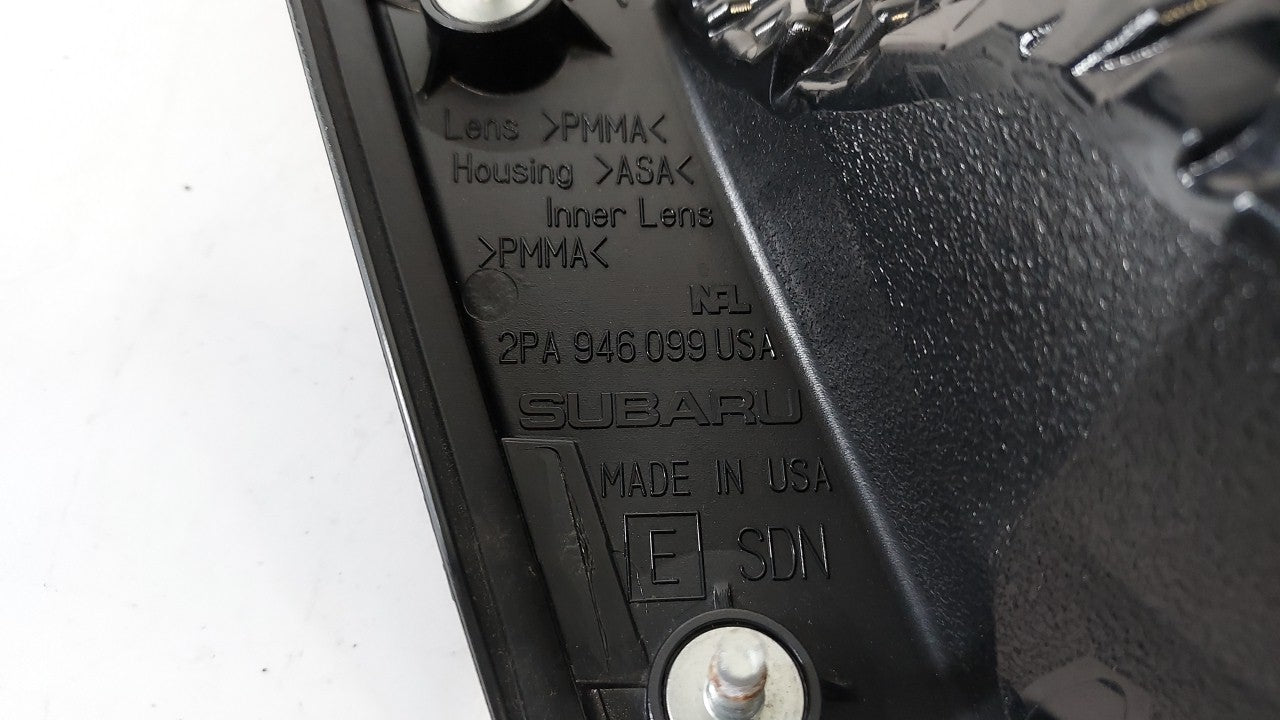 2010-2014 Subaru Legacy Tail Light Assembly Passenger Right OEM Fits Fits 2010 2011 2012 2013 2014 OEM Used Auto Parts - Oem
