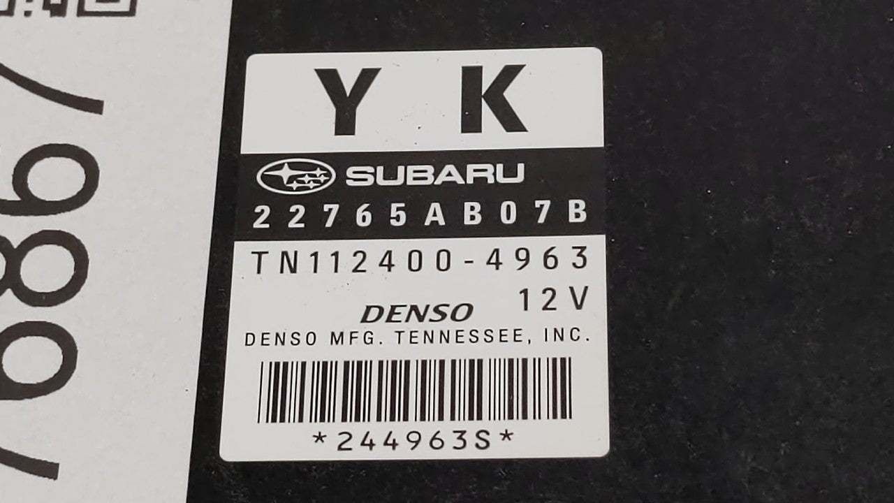 2011 Subaru Legacy PCM Engine Control Computer ECU ECM PCU OEM P/N:22765AC93A 22765AB07B, 22765AB07A, 22765AC93B Fits OEM Us