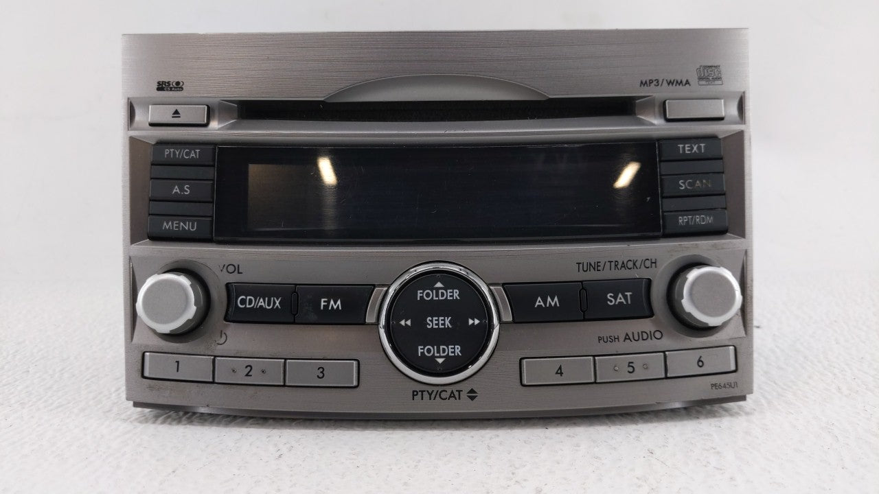 2010-2012 Subaru Legacy Radio AM FM Cd Player Receiver Replacement P/N:86201AJ64A Fits Fits 2010 2011 2012 OEM Used Auto Par