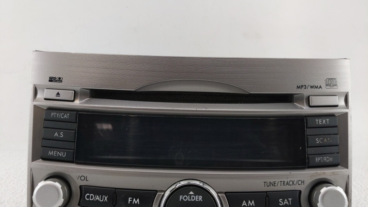 2010-2012 Subaru Legacy Radio AM FM Cd Player Receiver Replacement P/N:86201AJ64A Fits Fits 2010 2011 2012 OEM Used Auto Par