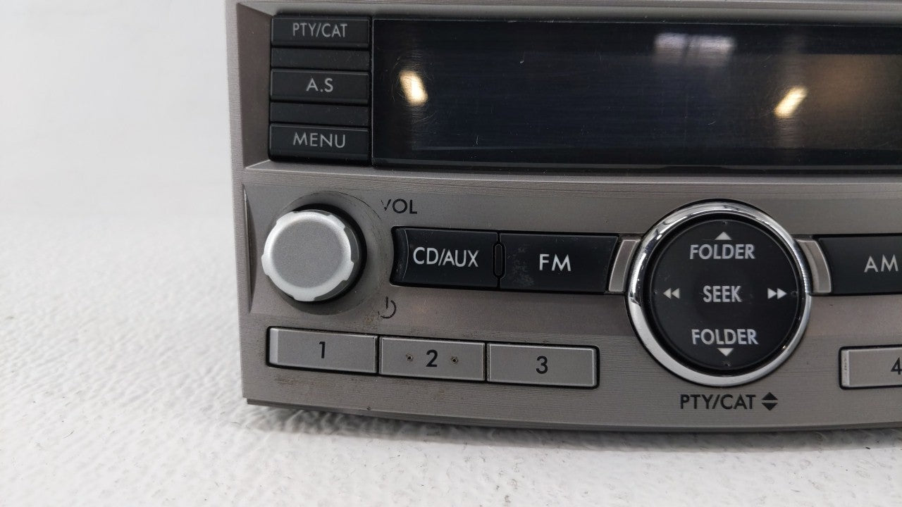 2010-2012 Subaru Legacy Radio AM FM Cd Player Receiver Replacement P/N:86201AJ64A Fits Fits 2010 2011 2012 OEM Used Auto Par