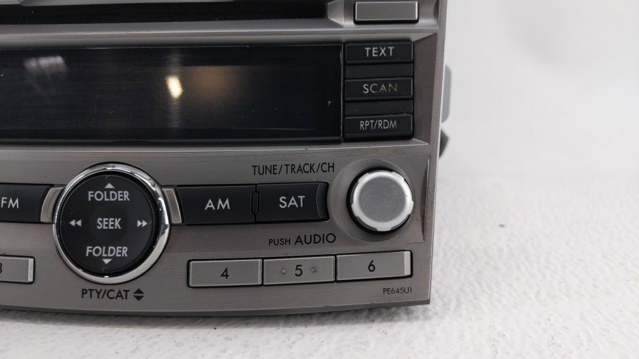 2010-2012 Subaru Legacy Radio AM FM Cd Player Receiver Replacement P/N:86201AJ64A Fits Fits 2010 2011 2012 OEM Used Auto Par