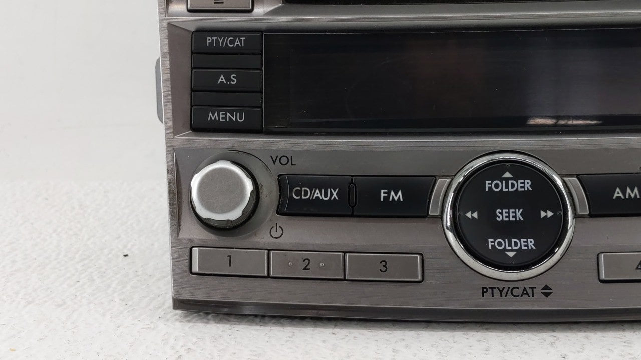 2010-2012 Subaru Legacy Radio AM FM Cd Player Receiver Replacement P/N:86201AJ64A Fits Fits 2010 2011 2012 OEM Used Auto Par