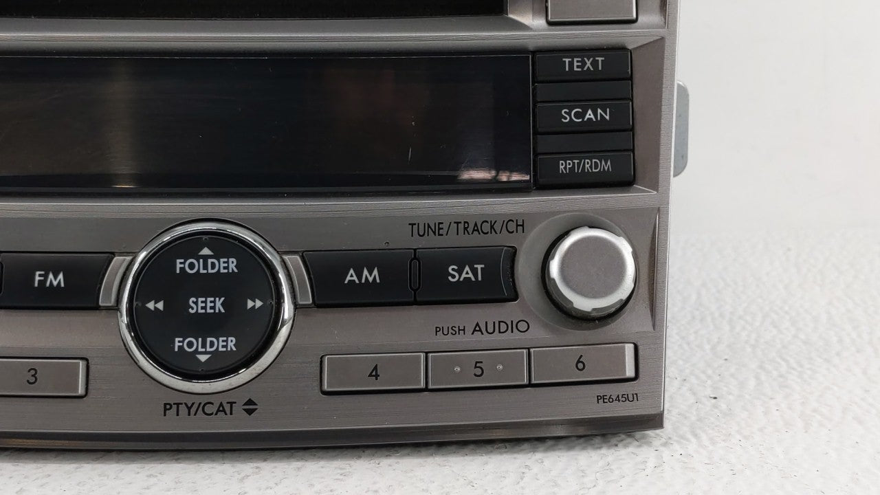 2010-2012 Subaru Legacy Radio AM FM Cd Player Receiver Replacement P/N:86201AJ64A Fits Fits 2010 2011 2012 OEM Used Auto Par