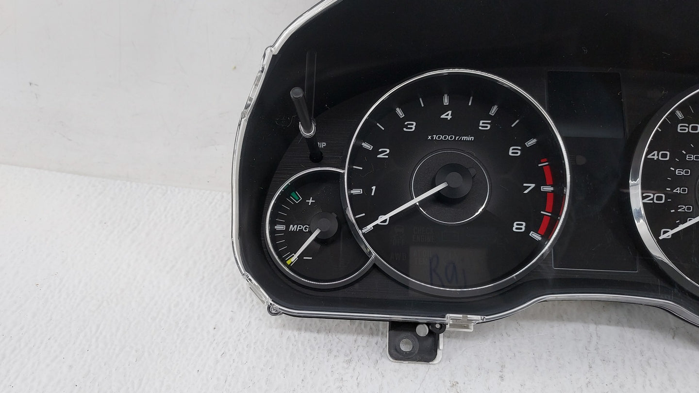 2011 Subaru Legacy Instrument Cluster Speedometer Gauges P/N:85003AJ31A Fits OEM Used Auto Parts - Oemusedautoparts1.com