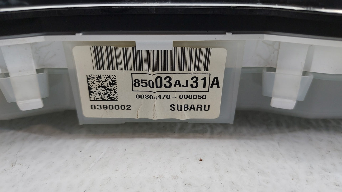 2011 Subaru Legacy Instrument Cluster Speedometer Gauges P/N:85003AJ31A Fits OEM Used Auto Parts - Oemusedautoparts1.com