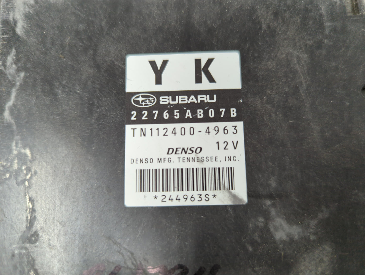 2011 Subaru Legacy PCM Engine Control Computer ECU ECM PCU OEM P/N:22765AC93A 22765AB07B, 22765AB07A, 22765AC93B Fits OEM Us