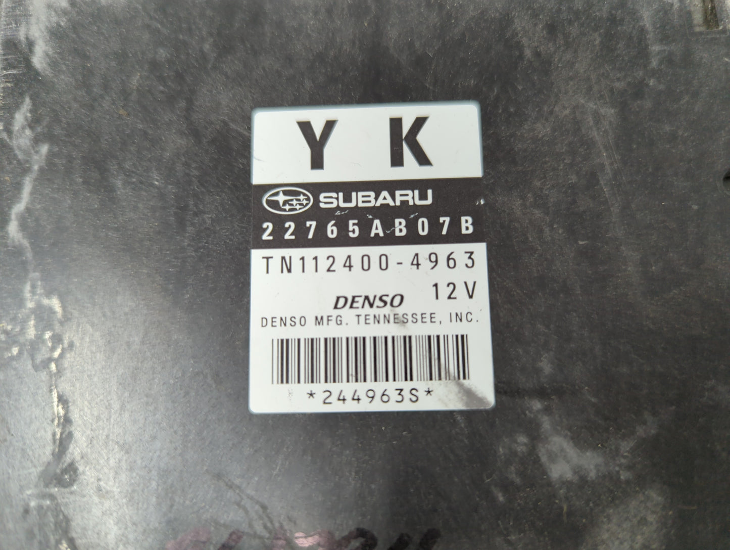 2011 Subaru Legacy PCM Engine Control Computer ECU ECM PCU OEM P/N:22765AC93A 22765AB07B, 22765AB07A, 22765AC93B Fits OEM Us