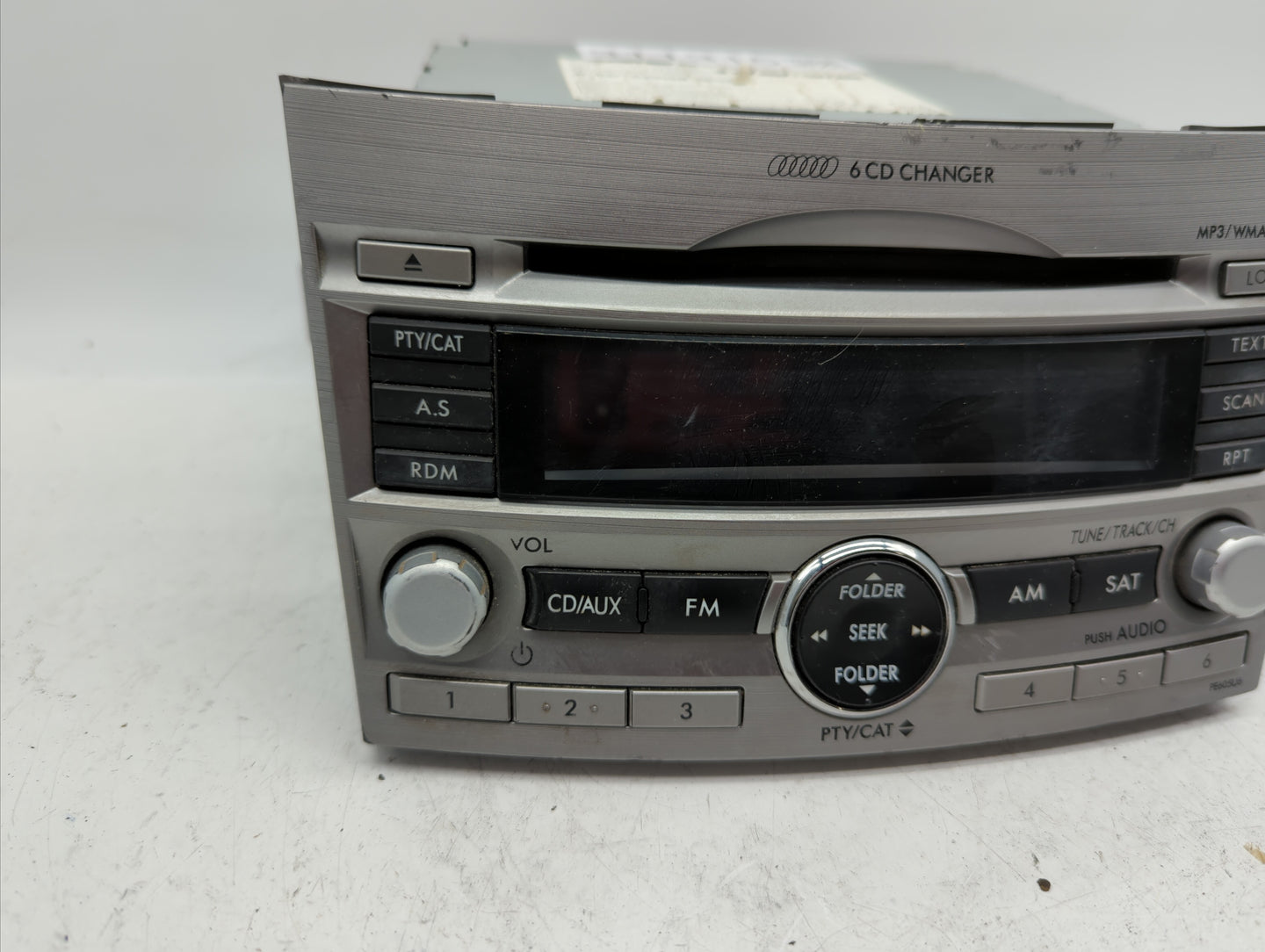 2010-2012 Subaru Legacy Radio AM FM Cd Player Receiver Replacement P/N:86201AJ60A Fits Fits 2010 2011 2012 OEM Used Auto Par