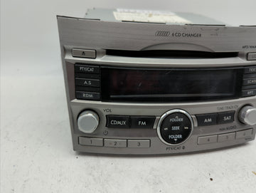 2010-2012 Subaru Legacy Radio AM FM Cd Player Receiver Replacement P/N:86201AJ60A Fits Fits 2010 2011 2012 OEM Used Auto Parts