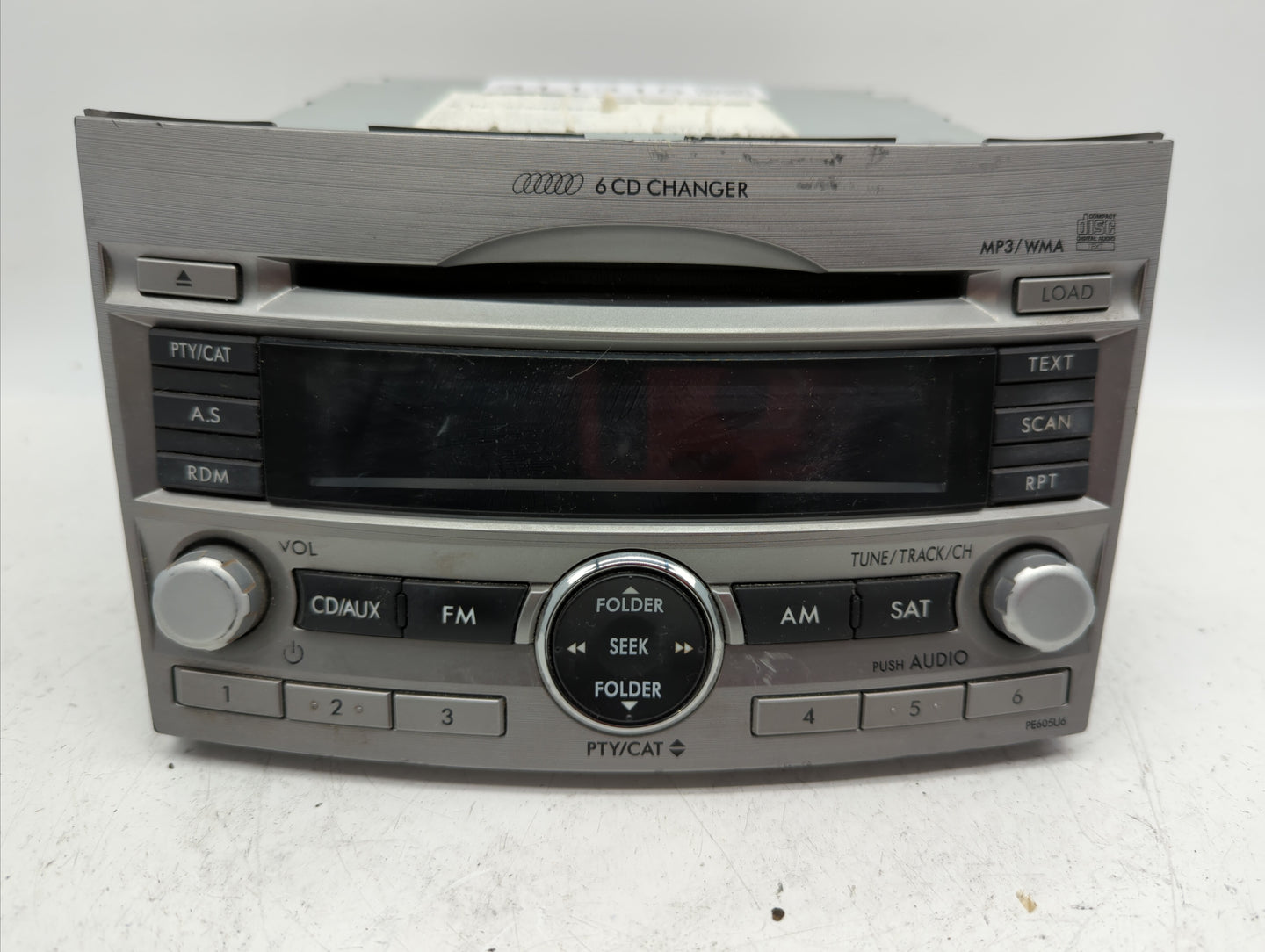 2010-2012 Subaru Legacy Radio AM FM Cd Player Receiver Replacement P/N:86201AJ60A Fits Fits 2010 2011 2012 OEM Used Auto Par